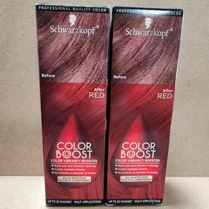 2 Schwarzkopf Professional Color Boost Vibrancy Hair Booster Red